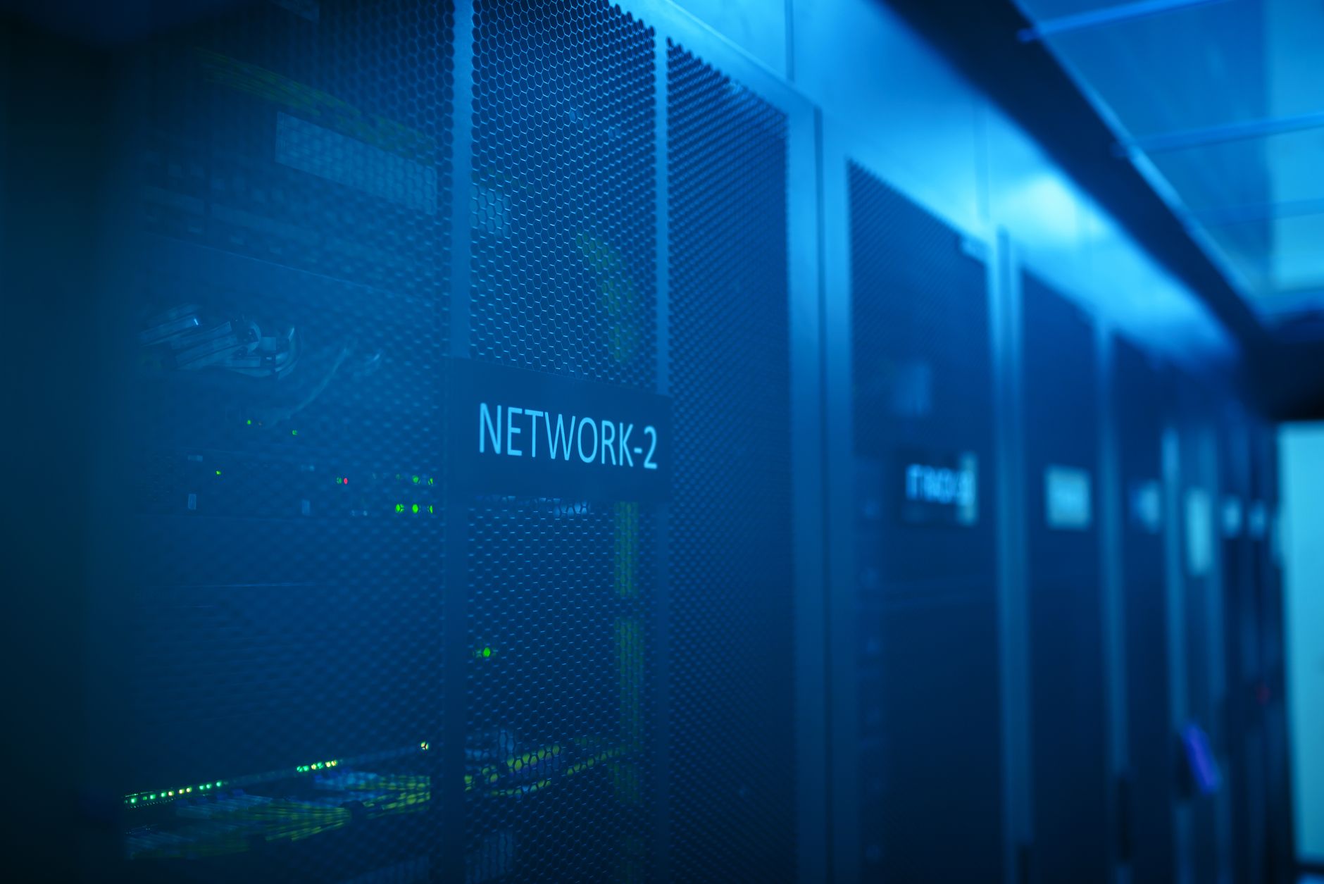 Server infrastructure representing a new blockchain mainnet launch
