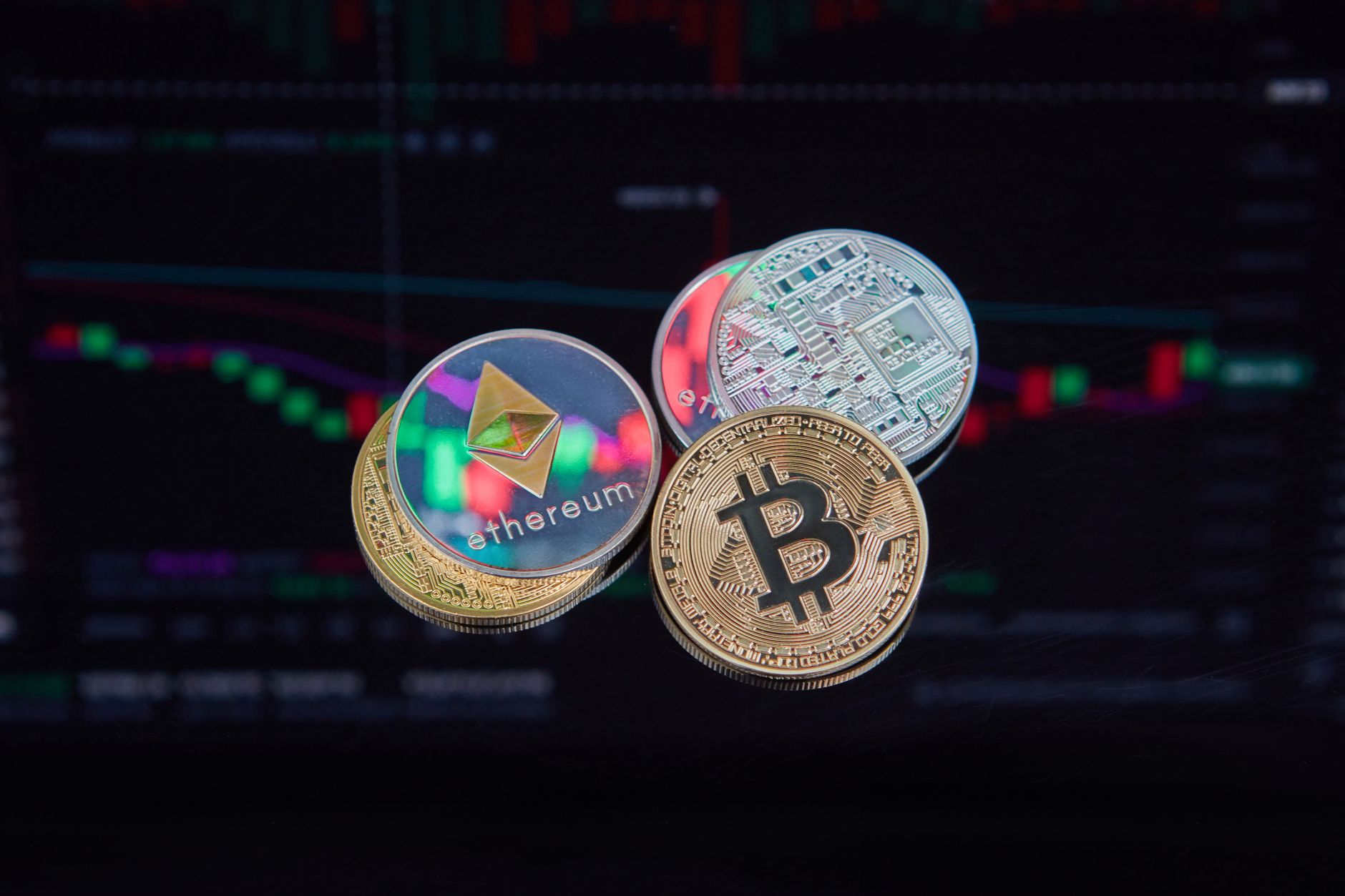 Ethereum price chart showing upward movement against Bitcoin in Q3