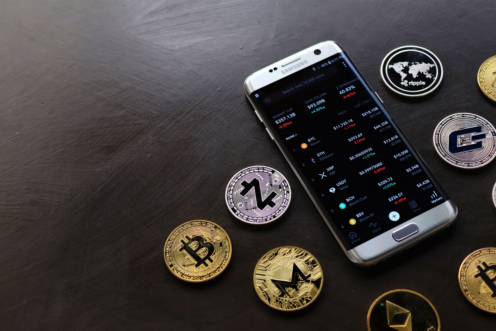 Person reviewing a cryptocurrency wallet transaction screen before sending a deposit