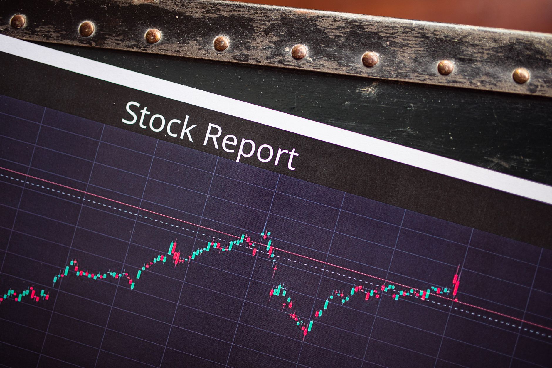 Financial charts representing corporate share buyback strategy