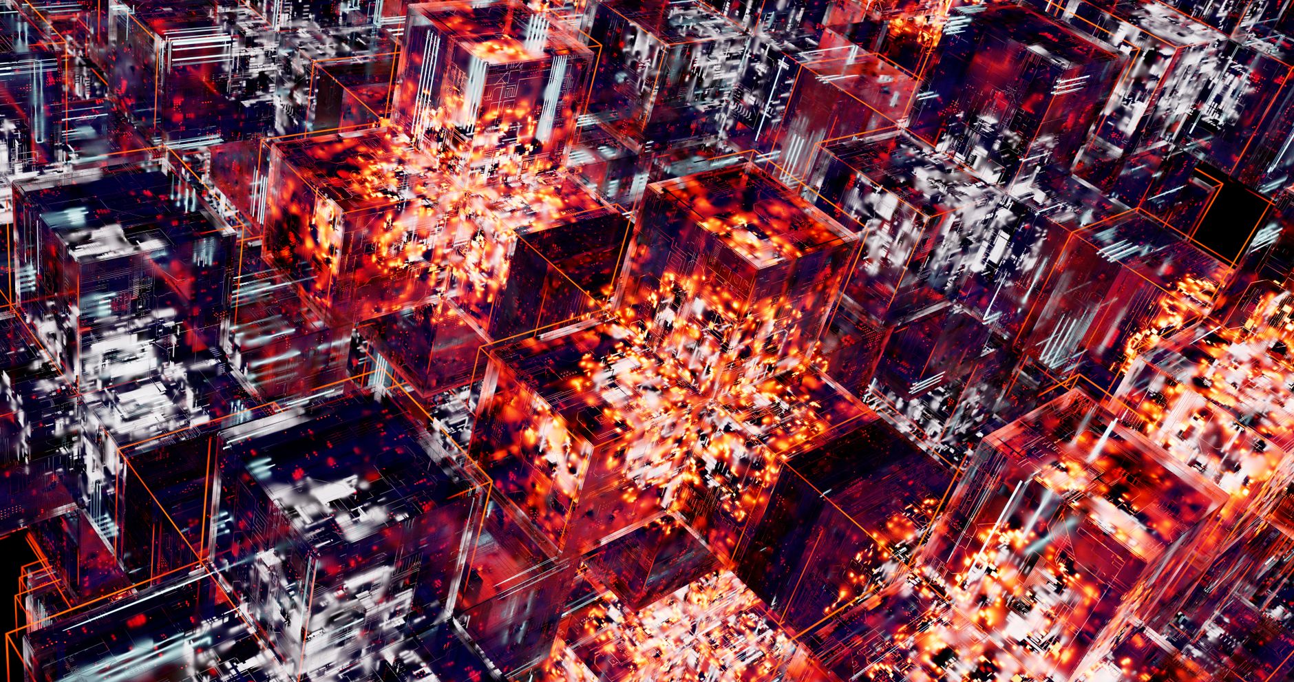 Abstract visualization of interconnected blockchain nodes representing onchain token infrastructure