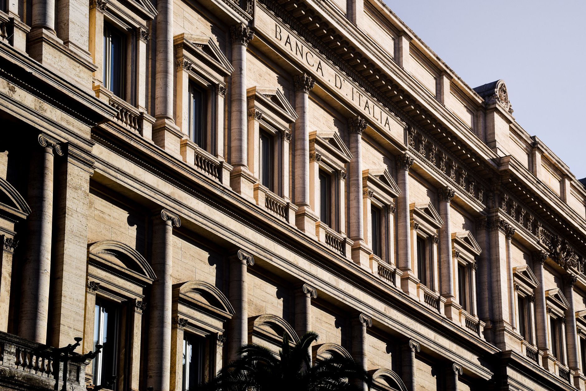 Large financial institution exterior representing institutional crypto adoption