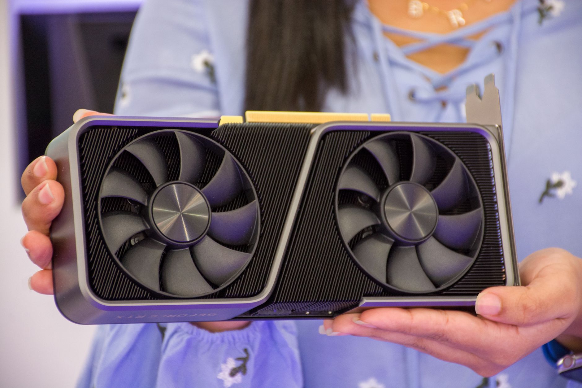 Close-up of GPU hardware components used in AI computing systems