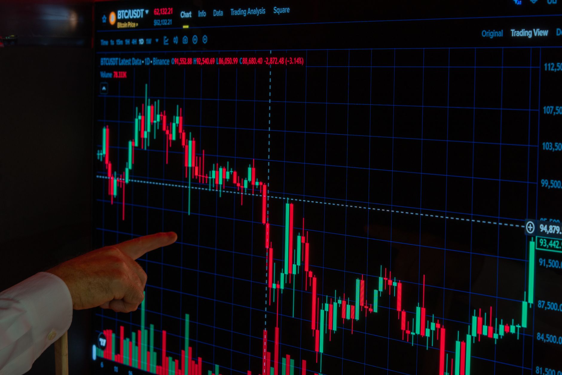 Computer screen displaying DeFi application data and stablecoin yield metrics