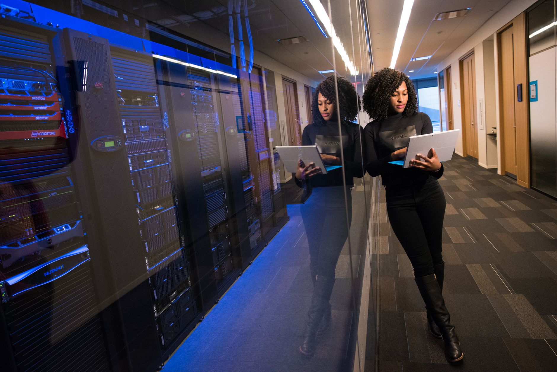 Server infrastructure representing blockchain protocol deployment
