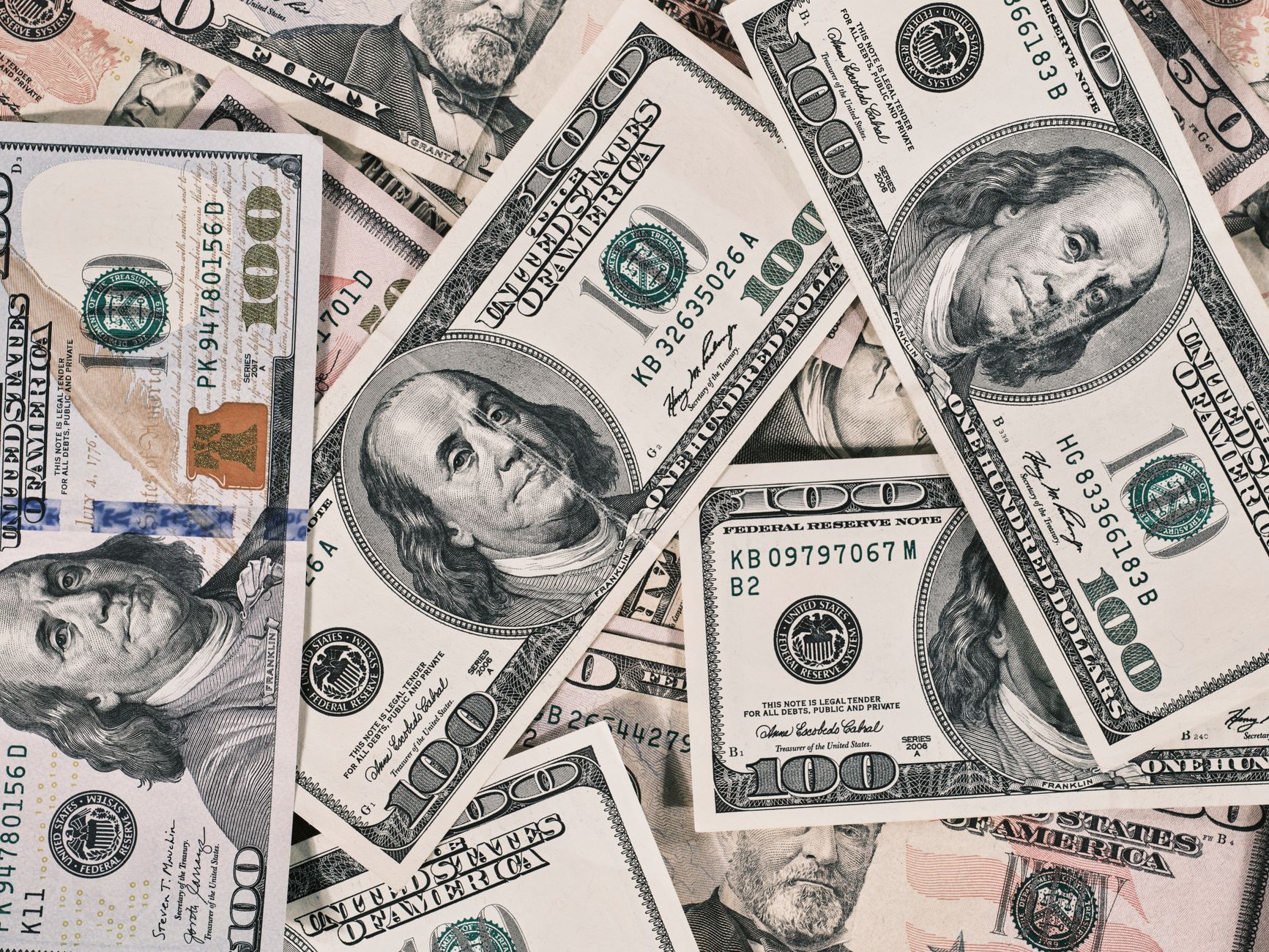 Financial assets arranged to represent a treasury distribution process